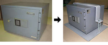 金庫盗難防止鉄板